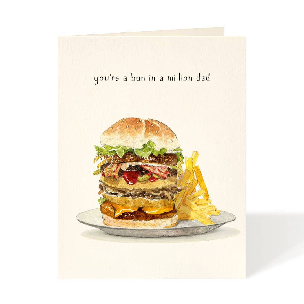 Burger Bun in a Million Dad Card