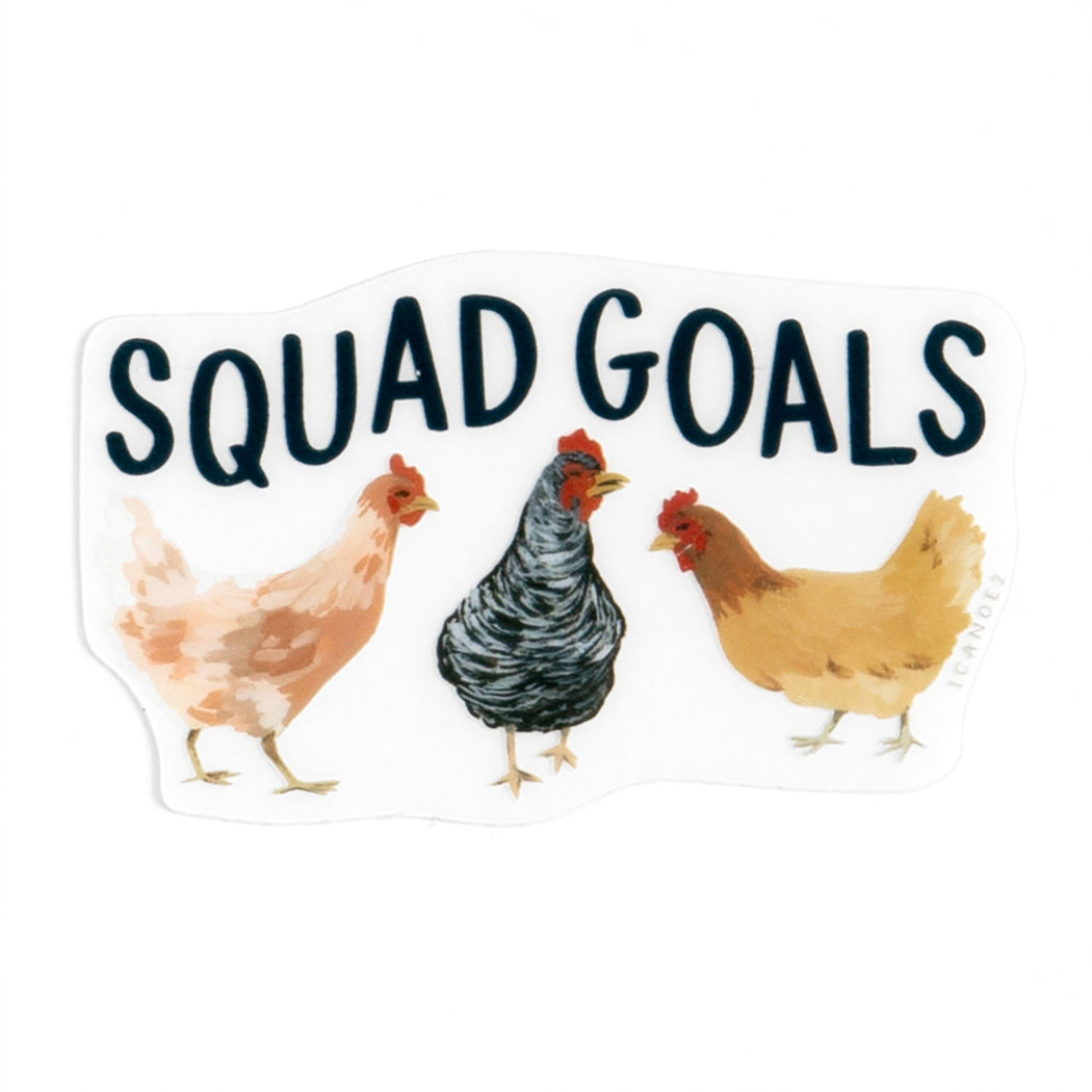 Chicken Squad Goals Vinyl Sticker