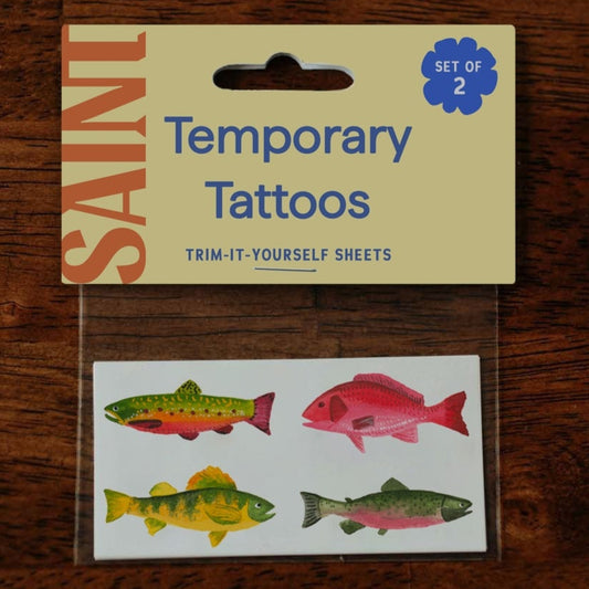 Gone Fishin Temp Tattoos