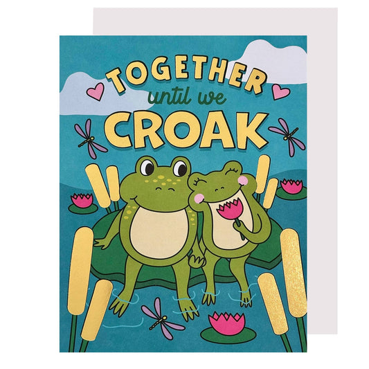 Together Until We Croak Anniversary Card
