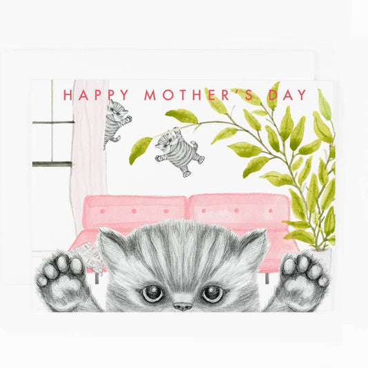 Naughty Kittens Mothers Day Card