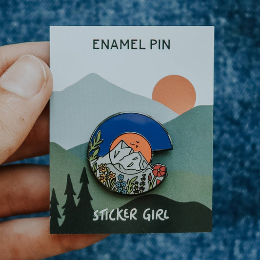 Colorado Floral C Enamel Pin