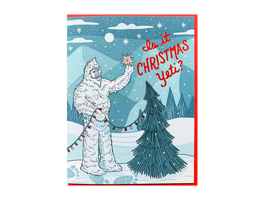 Christmas Yeti Card
