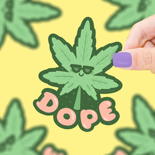 Dope Pot Leaf Vinyl Sticker