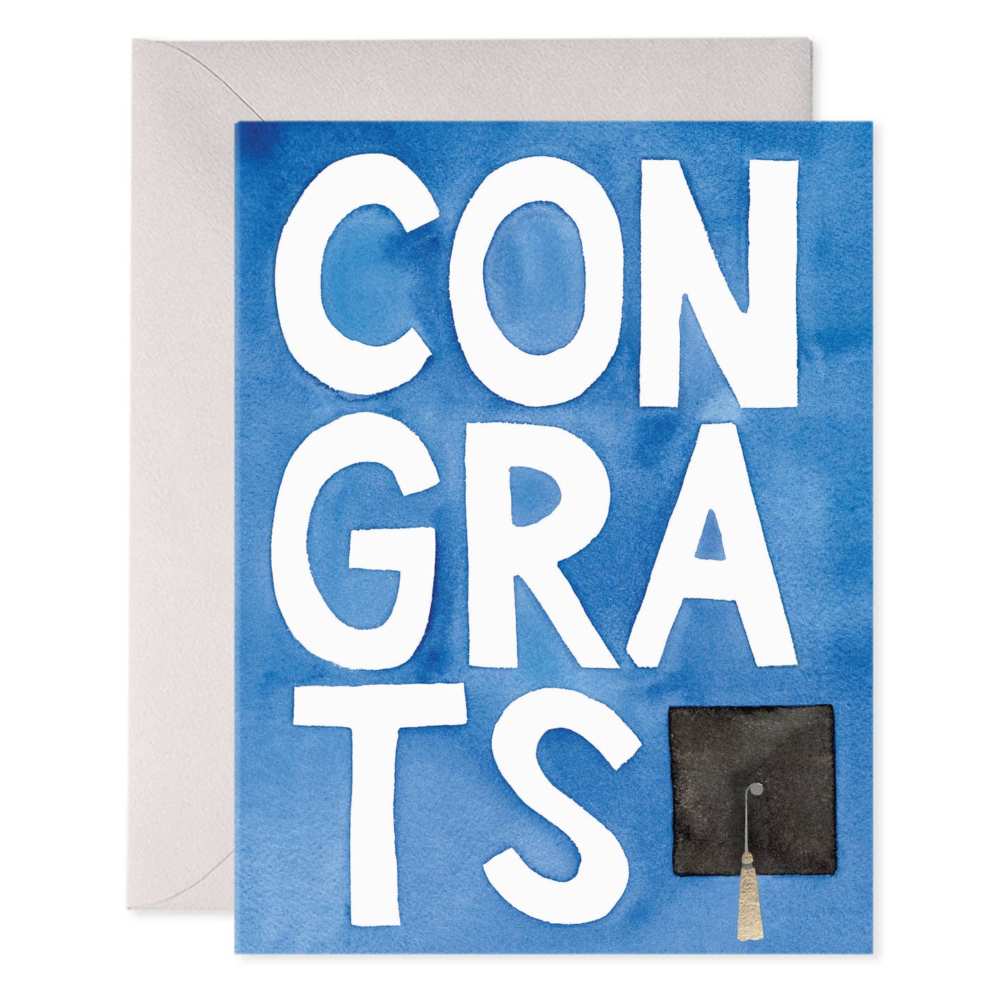 Blue Congrats Grad Card