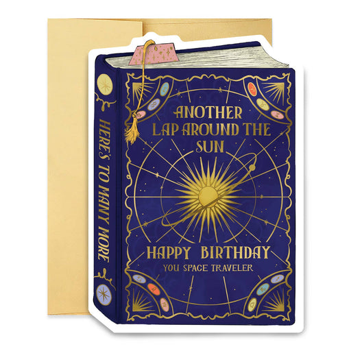 Another Lap Around Sun Birthday Book Cover Card