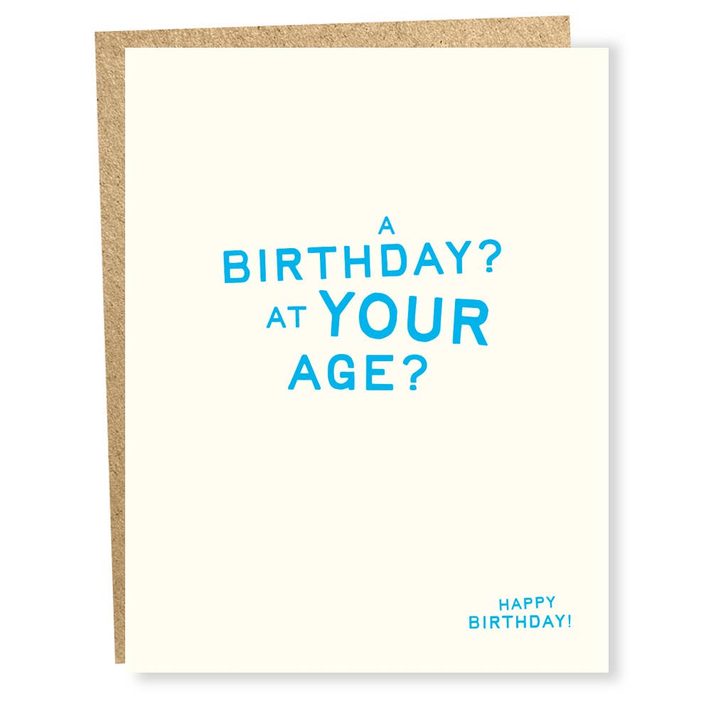 SP #2161: At Your Age Birthday Card