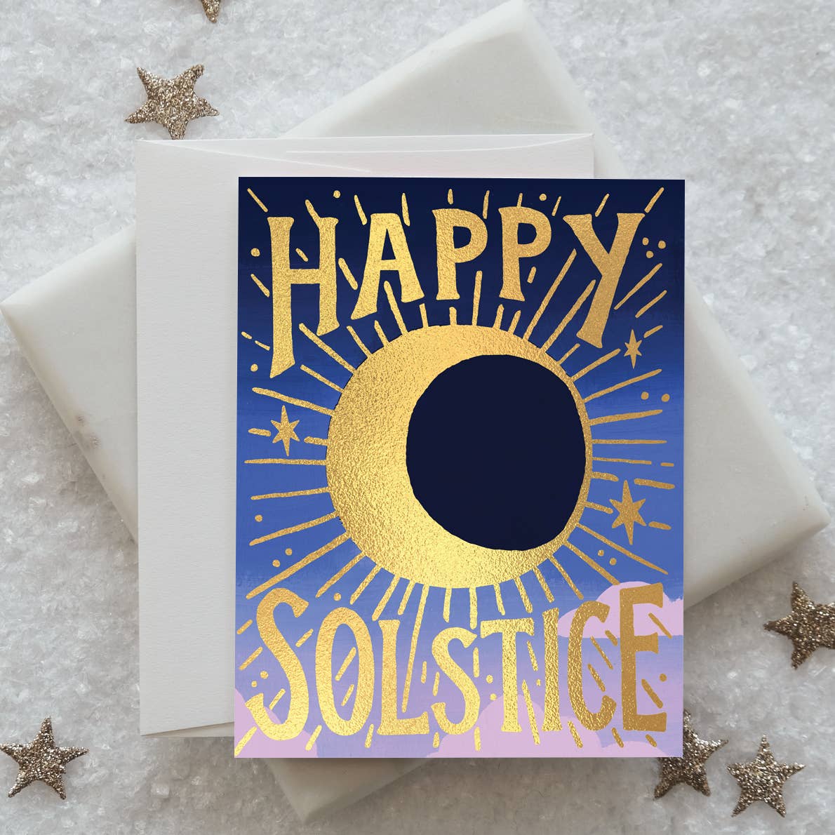 Winter Solstice Moon Card