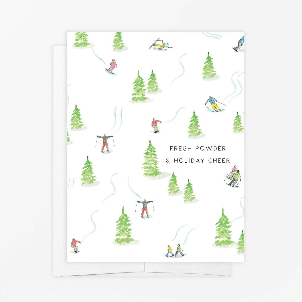 Fresh Powder Holiday Cheer Card