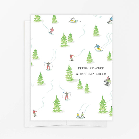Fresh Powder Holiday Cheer Card