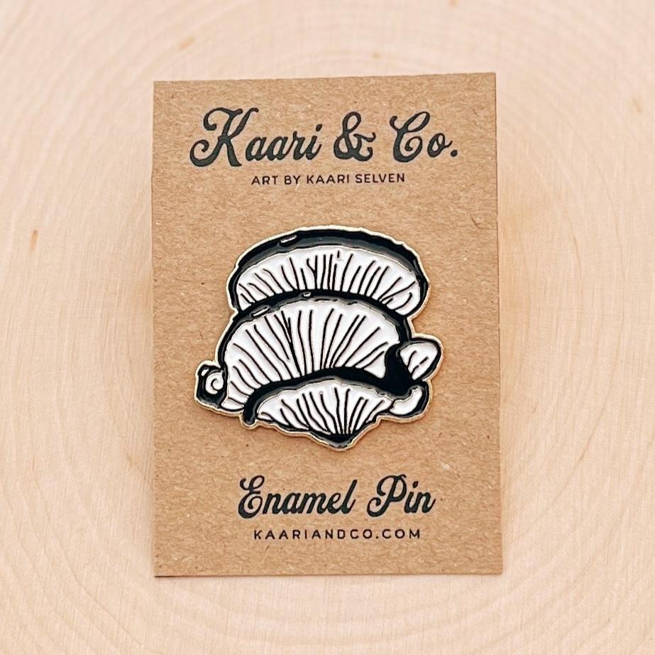 Oyster Mushroom Enamel Pin