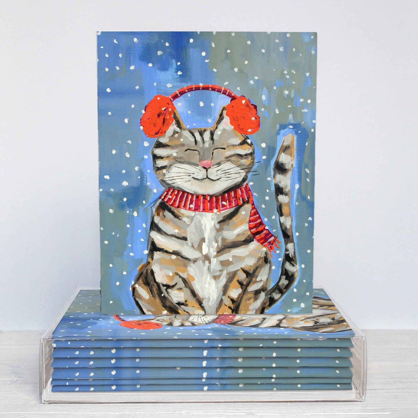 Cozy Cat Blank Card Box of 6