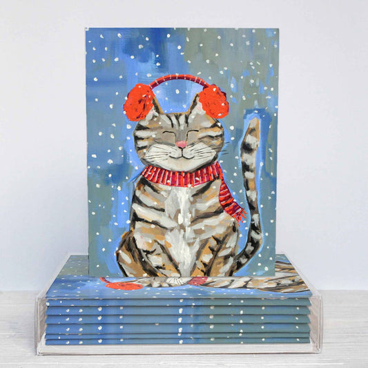 Cozy Cat Blank Card Box of 6