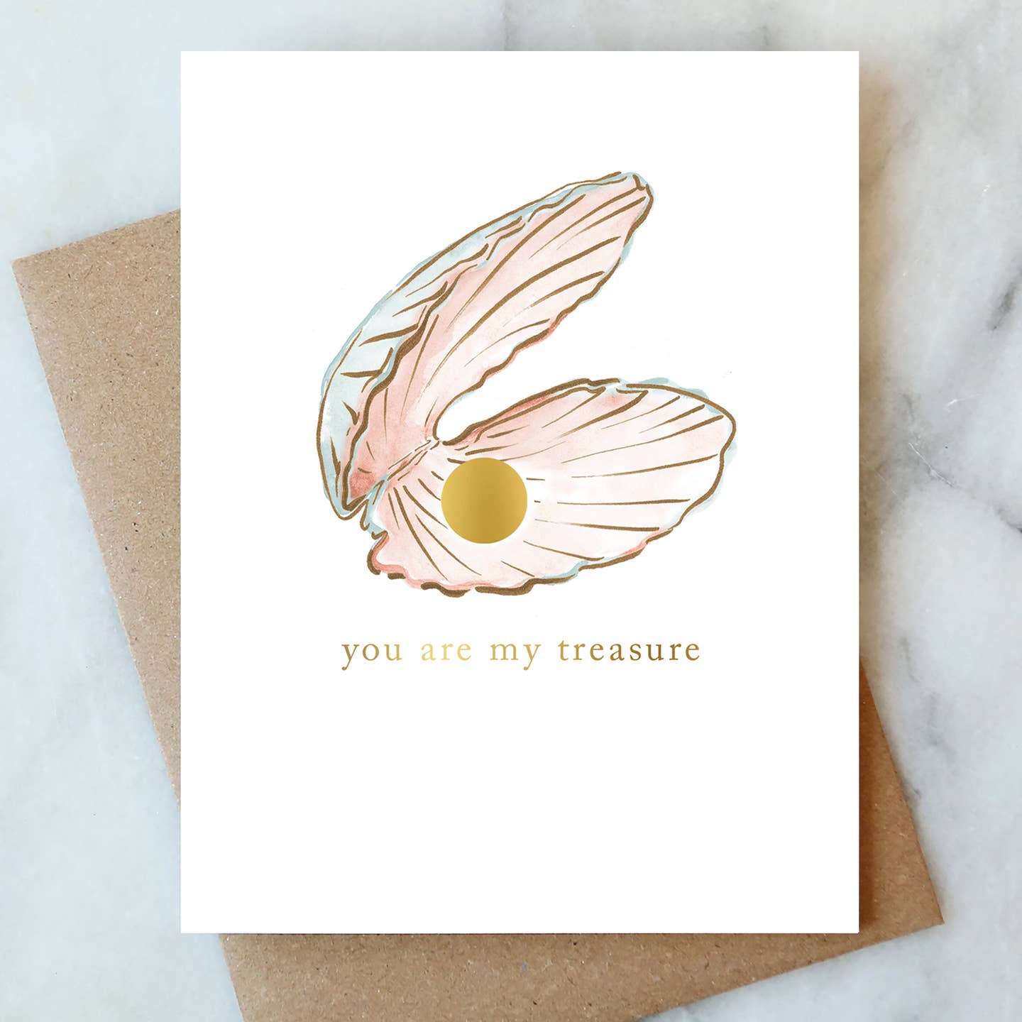 Pearl Oyster My Treasure Card