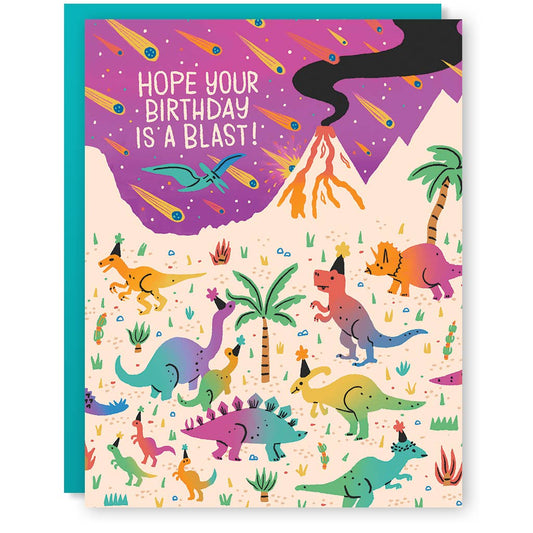 Dinosaur Birthday Blast Card