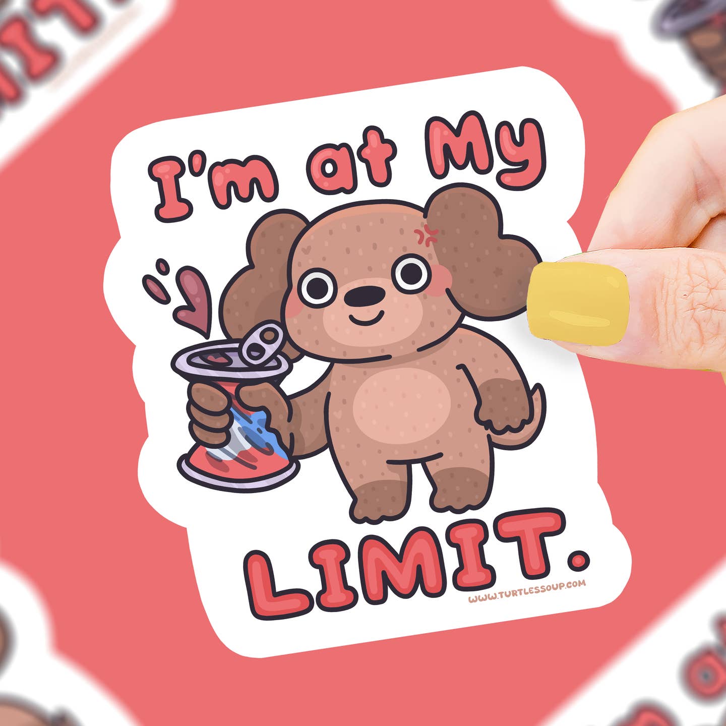 At My Limit Dog Sticker