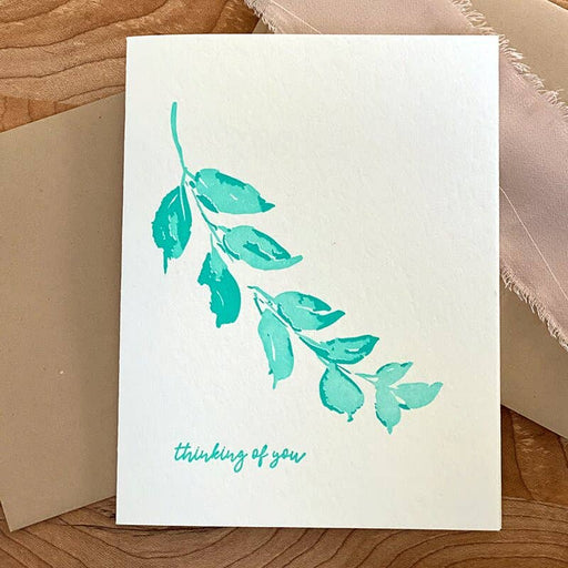 Leaf Branch Thinking of You Card