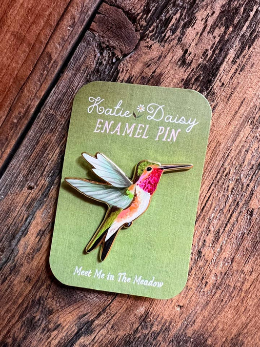 Hummingbird Enamel Pin