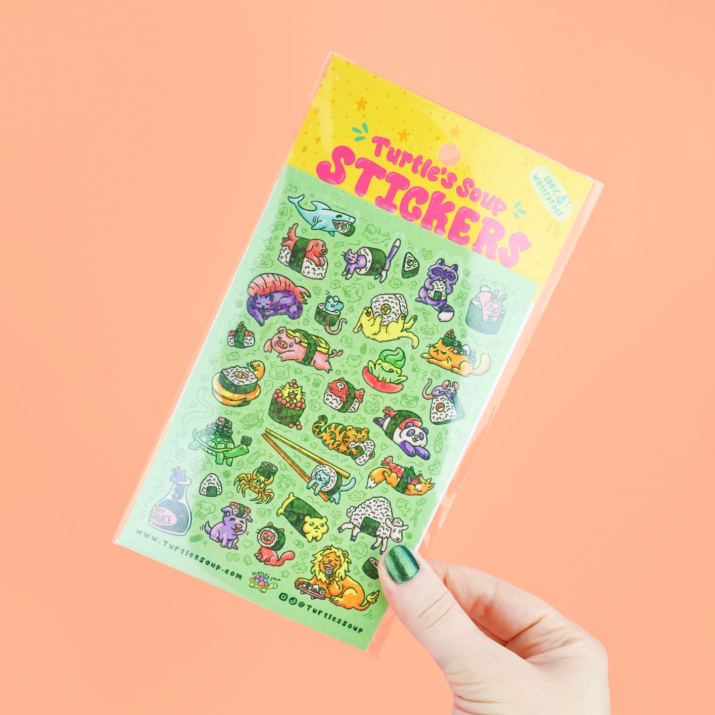 Sushi Animals Sticker Sheet
