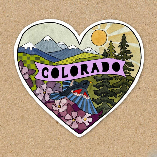 Colorado Heart State Sticker
