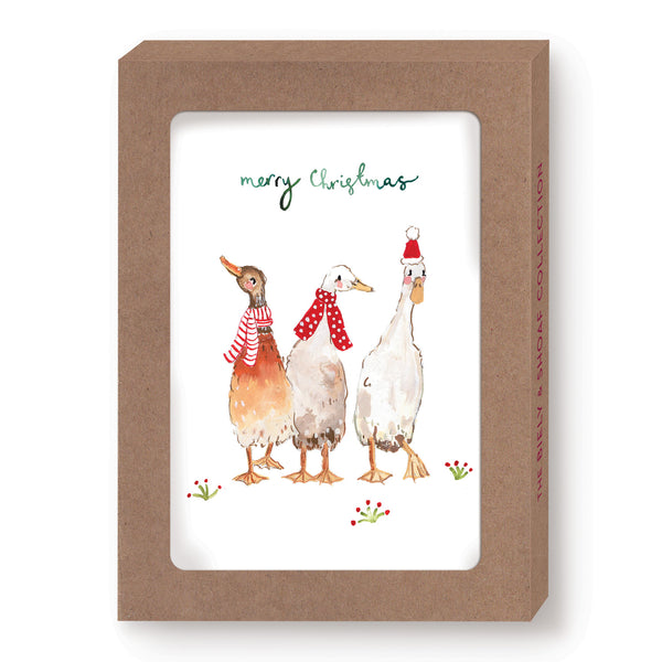 Ducks Merry Christmas Boxed Card Set