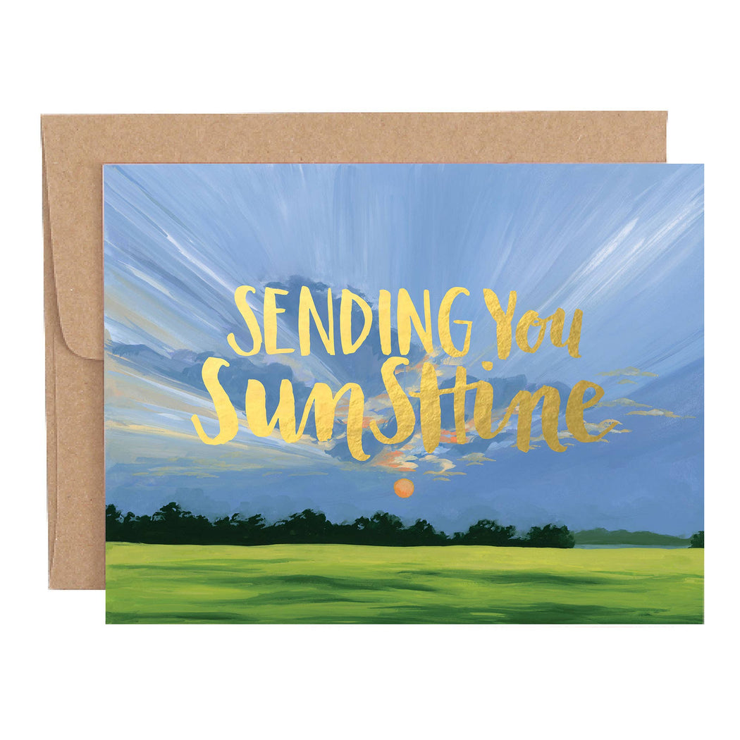 Sending You Sunshine Foil Landscape Card