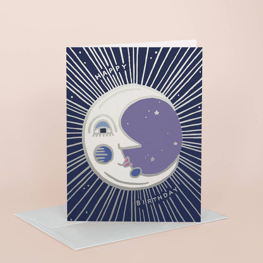 Moon Birthday Card