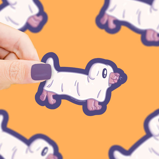 Ghost Puppy Dog Vinyl Sticker