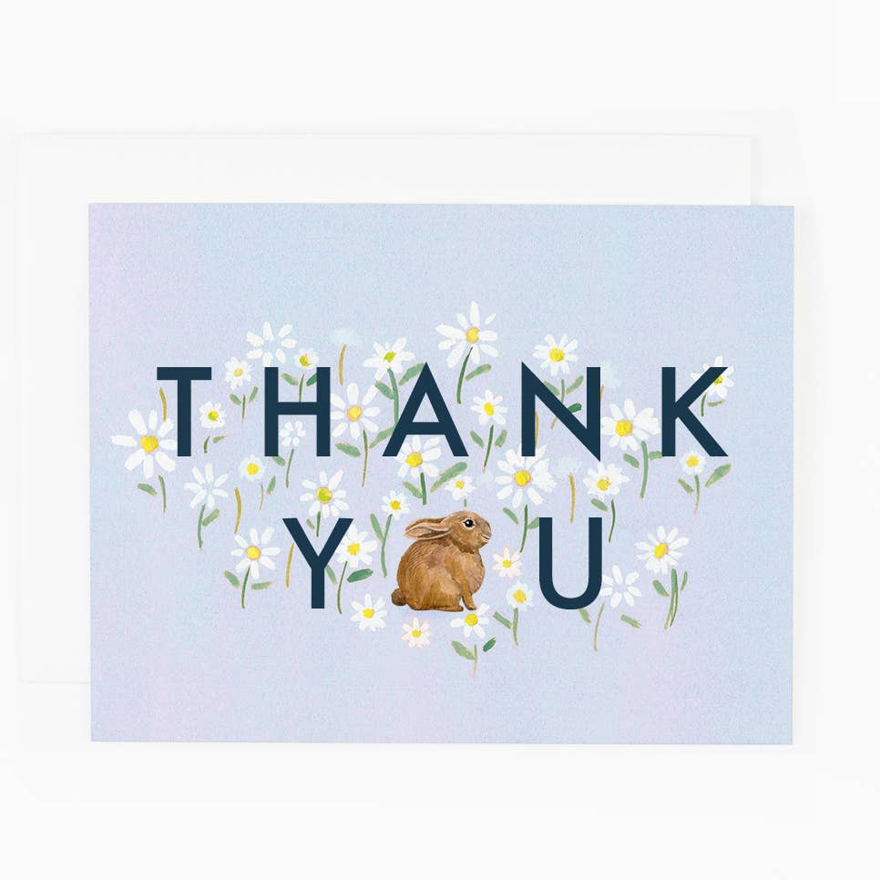Brown Bunny Thank You Card Box Set
