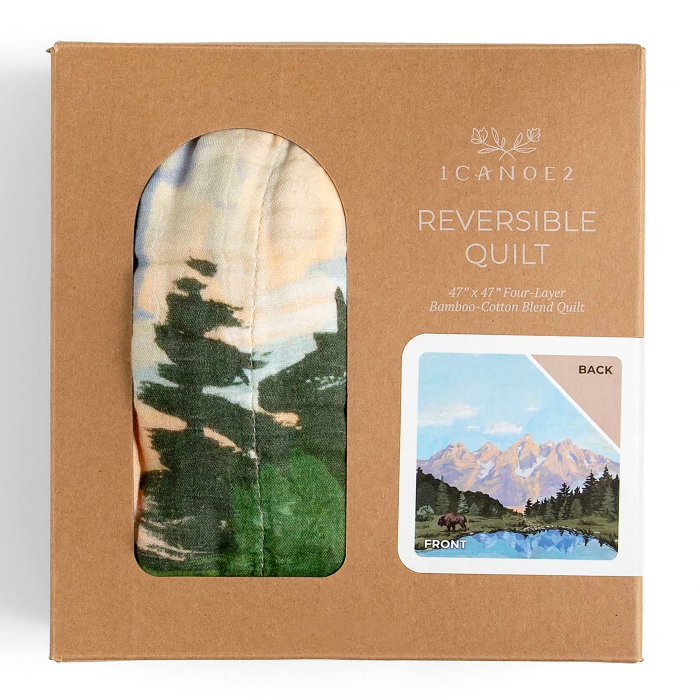 National Park Reversible Baby Quilt