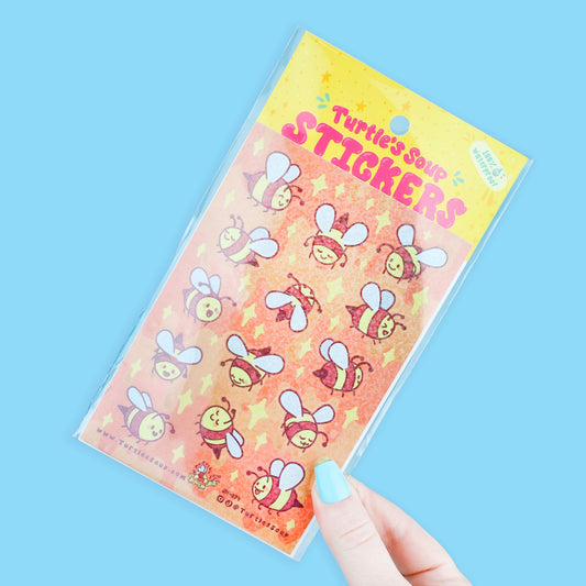 Busy Honey Bee Sticker Sheet