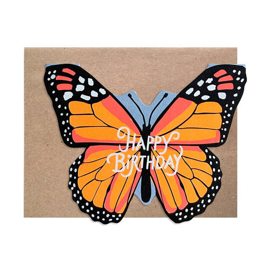 Monarch Diecut Birthday Butterfly Card