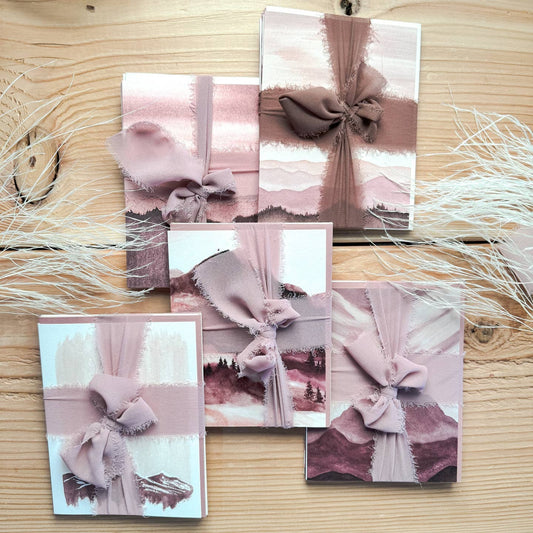 Mountain Wine Art Set of Cards
