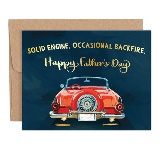 Occasional Backfire Fathers Day Card