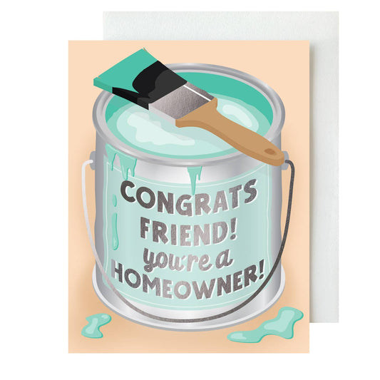 Paint Can Congrats Friend Youre a Homeowner Card