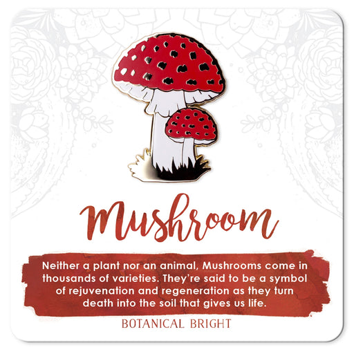 Red Mushroom Enamel Pin