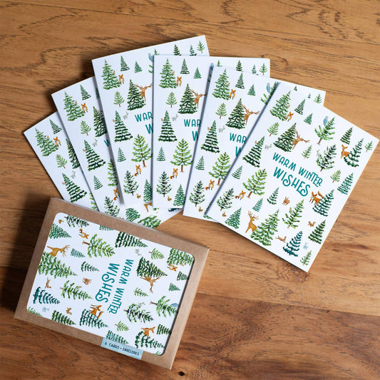 Warm Winter Wishes Forest Card