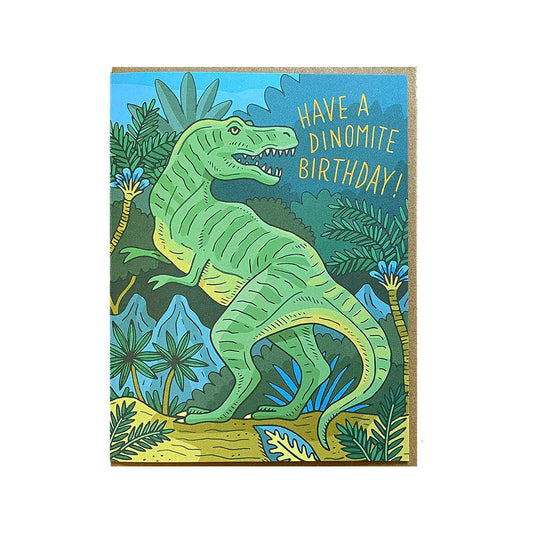 Trex Dinomite Birthday Card