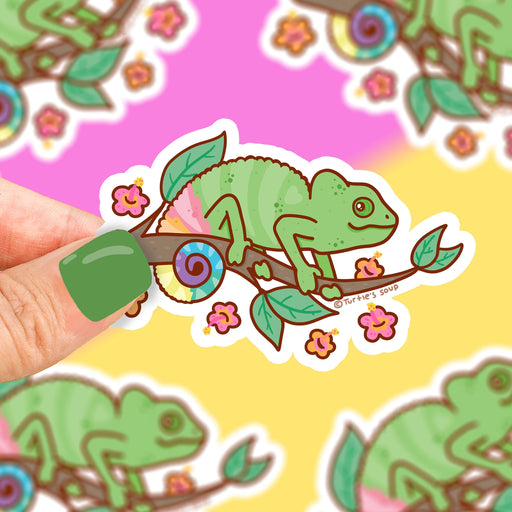 Chameleon Lizard Vinyl Sticker