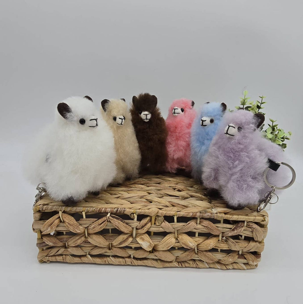 Tiny Alpaca Fur Bag Charm