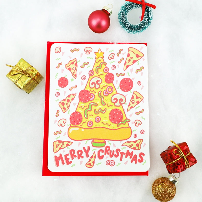 Pizza Merry Crustmas Card