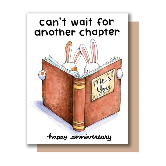 Cant Wait Another Chapter Book Anniversary Card