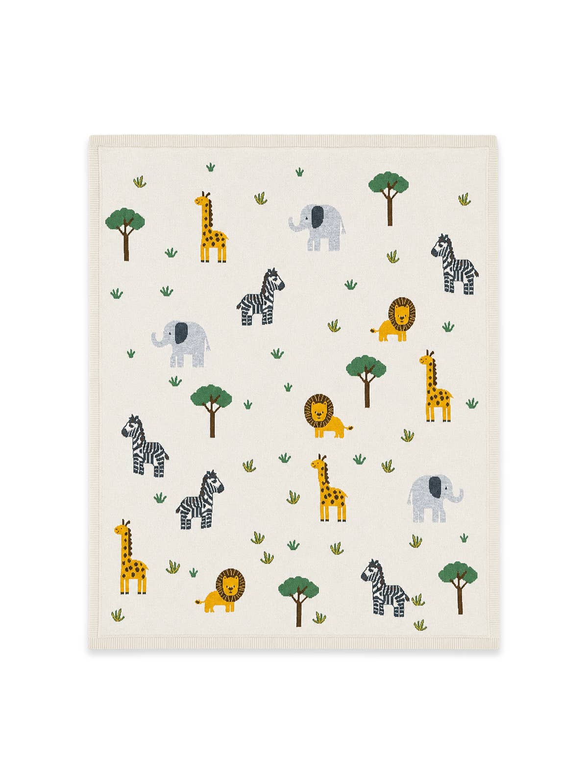 Jungle Pals Organic Baby Blanket