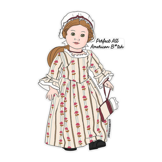 Felicity Perfect All American Bitch Vinyl Sticker