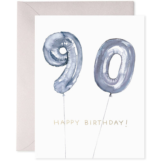 90 Helium Balloons Birthday Card