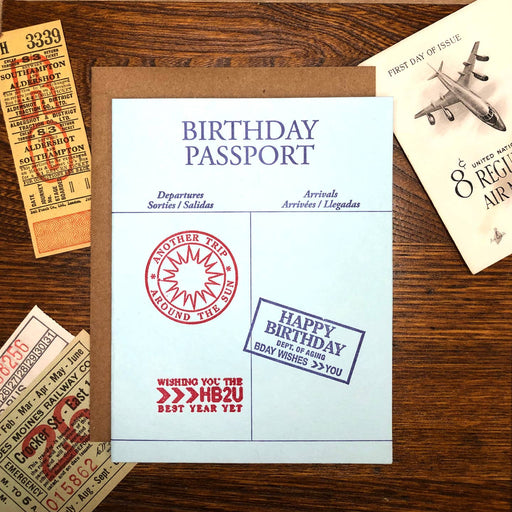 Birthday Passport Card