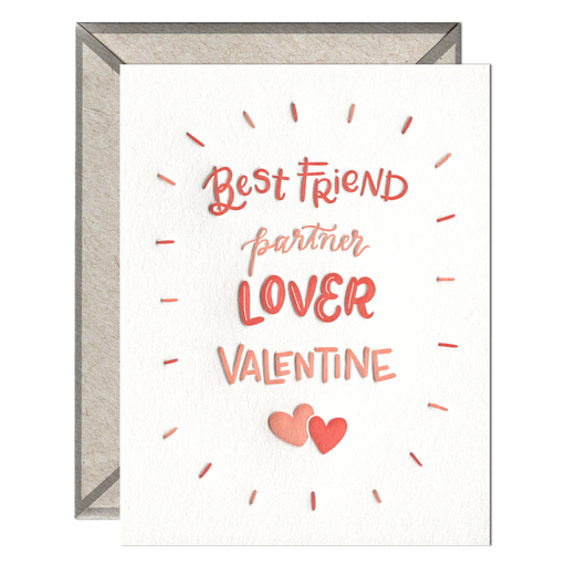 Best Friend Partner Lover Valentine Card