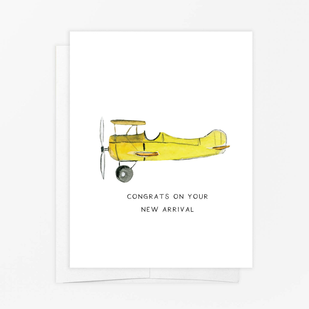 Airplane New Arrival Baby Card