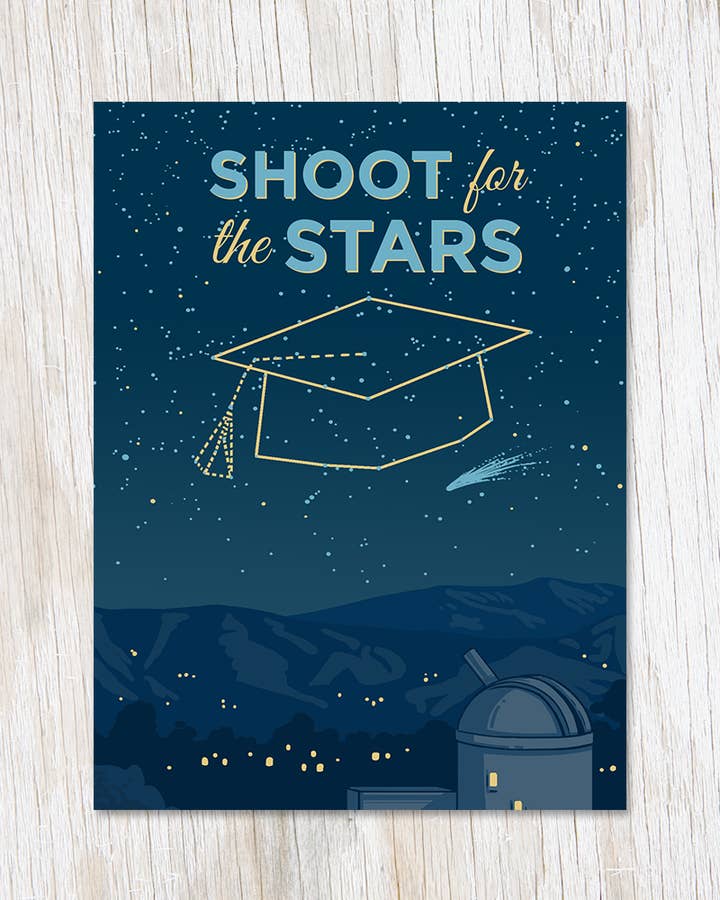Shoot For the Stars Graduation Card