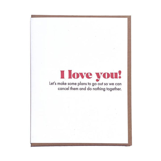 Cancel Plans Love Card